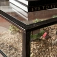thumbnail image 3 of SEI Furniture Table Basse en Verre Rustique pour Terrarium, Noir Vieilli, 3 of 6