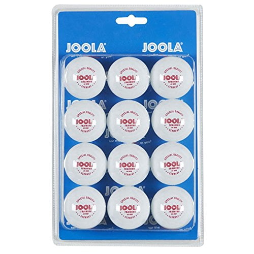 JOOLA 3Star Table Tennis Training Balls, 40mm, White, 12ct