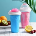 thumbnail image 3 of Tikapo® Slushy Maker Cup Tik Tok Stuff Slushie Maker Cup Slushie Máquina para hacer helados Frozen Magic Double Layers Slushie Squeeze Cup - Azul, 3 of 5