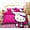 1, variant on Sanrio Kuromi Hello Kitty Cartoon Quilt Cover Without Filling Pillowcase Three-piece Set Holiday Christmas Gift(1Duvet cover+2pillowcases)