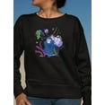 thumbnail image 2 of Gorilla Cartoon In The Jungle Sweatshirt Women -Image by Shutterstock, Female 4X-Large, 2 of 4