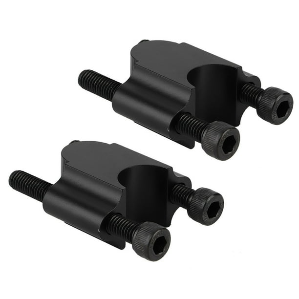 Abrazadera de elevación de manillar de motocicleta de aleación de aluminio universal de 7/8'' 22 mm (negro)