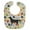 Black, variant on Black Labrador Retriever Pawprints Baby Bib