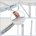 thumbnail image 6 of Portable Multipurpose Folding Table Bar Table for Party Trade Show Picnic Camping Barbecue, 6 of 9