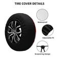 thumbnail image 2 of Susaid Autumn Maple Leaves Print Tire Covers,Waterproof Anti-UV Snow Sun Rain Tire Covers for RV,Truck, SUV, Trailer, Camper-17 inch, 2 of 6