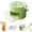 Green, variant on Ice Cube Tray with Lid & Bin, 25 Cube Ice Maker with Handle, Double-Layer Ice-Making Box, Ice Trays for Freezer Ice Container, Ice Bucket Storage Box, Reusable Ice Mold for Whiskey, 6.89×6.89 in,A