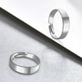 thumbnail image 3 of Ring Men Stainless Steels Jewelry Japanese Style Polished Lover Band Luxurious Delicacy Shiny Design Present Charm Smooth and Polished Inner Diameter 18mm, 3 of 8