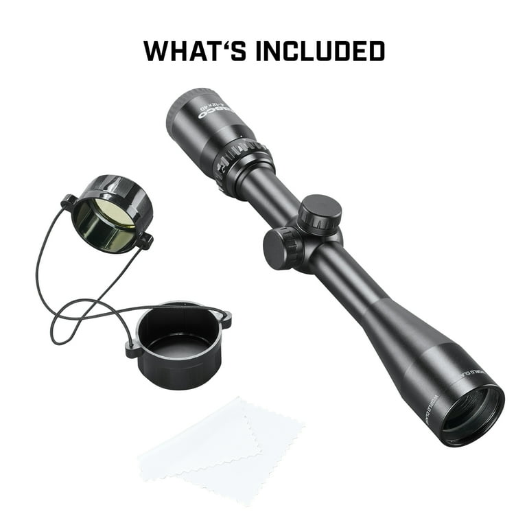 Tasco World Class Riflescope 4-12x40 with Optics & Scope Rings