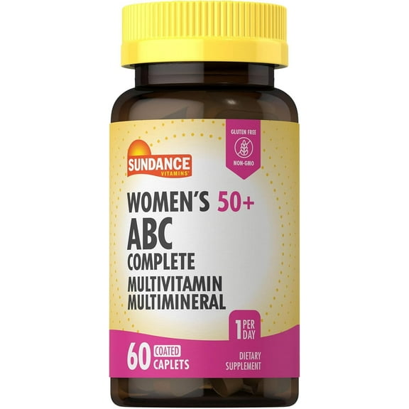 Women's 50  ABC Complete Multivitamin | 60 Caplets | With Multimineral Formula | by Sundance