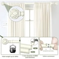 thumbnail image 2 of AIR-White Curtain Rods for Windows:Farmhouse Boho Decorative Curtain Rod for Bedroom Living Room,Heavy Duty Adjustable Rustic Drapery Rods with Vintage Coastal Texture Finials,Antique White 18-45", 2 of 4