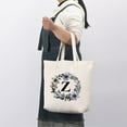 thumbnail image 4 of HIFA Initial Tote Bag for Women, Personalized Canvas Tote Bag - Two-Tone, Zipper Closure, Inner Pocket, Organic Cotton, Sturdy - Multipurpose Shoulder Bag Suitable for Shopping, Grocery, Beach, Travel, 4 of 5