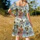 thumbnail image 5 of Vestido de manga corta con billetes y monedas de euro, vestido de verano para mujer, vestidos para ocasiones oficiales, 5 of 7