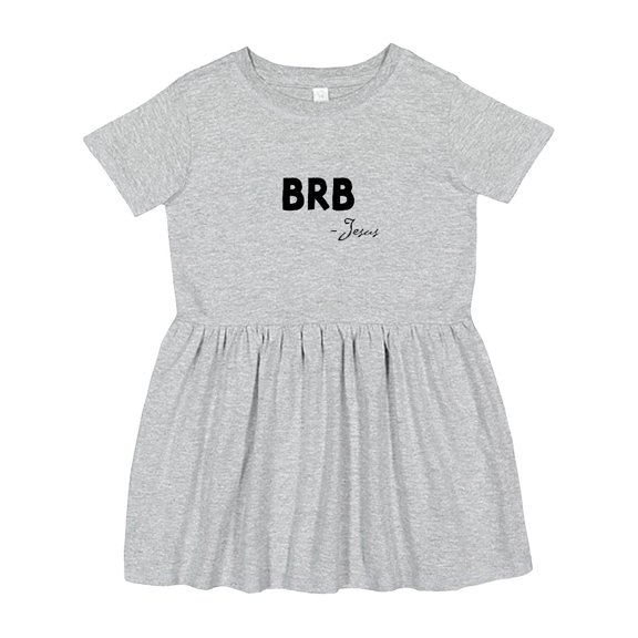 Inktastic Easter Brb Jesus Girls Toddler Dress