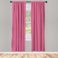thumbnail image 2 of Ambesonne Valentines Day Curtains, Hearts Minimalist, Pair of 28"x63", Pastel Pink Sea Blue, 2 of 4
