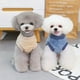 thumbnail image 4 of 2 paquetes de ropa para perros, jersey de felpa para mascotas, suéter para perros, camisa suave y cálida para perros, suéter de invierno para cachorros, gatos, azul + caqui, 4 of 5