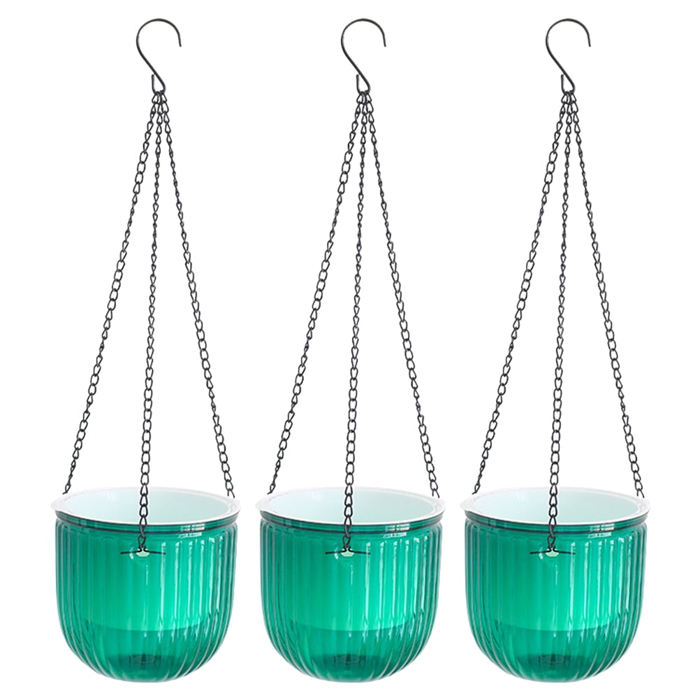 3pcs Self Watering Hanging Planter Hanging Flower Containers for