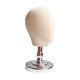 thumbnail image 1 of Cabeza de peluca con base, cabeza de maniquí multifuncional para peluquería en casa. Plata, 1 of 9