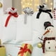 thumbnail image 4 of Saco de Papá Noel personalizado, bolsa de regalo de dulces en blanco con cordón a rayas de terciopelo, lona roja, saco de Navidad grande de algodón con sublimación, novedad de 2023, 4 of 4