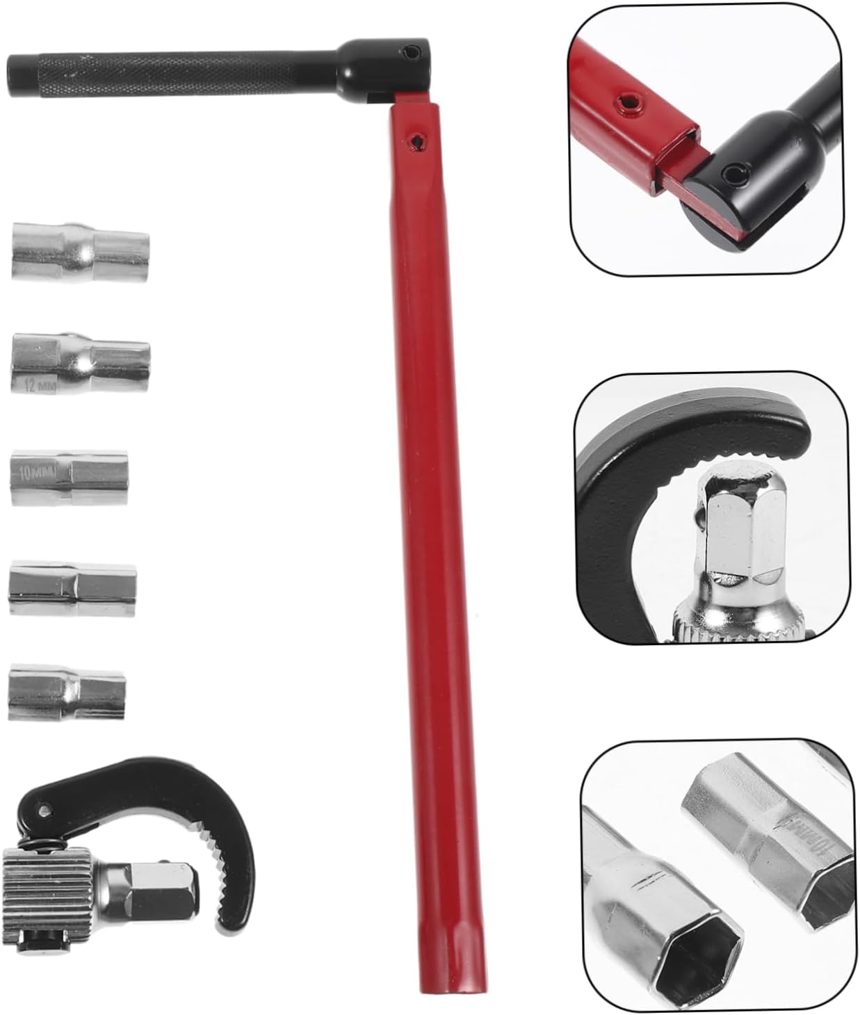 1 Set Adjustable Wrench for Plumbing and Faucet Installation Multi-Purpose Tool for Bathroom Sink and Shower Repairs