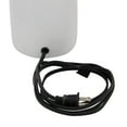 thumbnail image 4 of CosmoLiving by Cosmopolitan 21" White Table Lamp with White Linen Shade, 4 of 11
