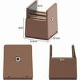 thumbnail image 2 of Adjustable Bed and Furniture Risers with Screw Clamp, 4Pcs 5cm Adjustable Bed Risers, Heavy Duty Sofa Tables Chair Risers (Brown), 2 of 4