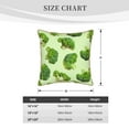 thumbnail image 2 of KLL Broccoli 3 Decorative Throw Pillow Covers Velvet Soft for Couch Sofa Bedroom Living Room Outdoor (No pillow core)- 20"x20", 2 of 5