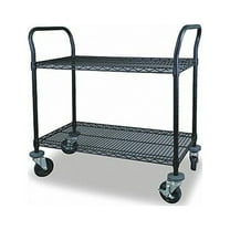 Manufacturer Varies Wire Cart,2 Shelf,48x18x39,Black 2HDN7