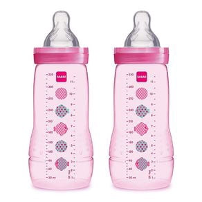 mam baby bottles pink
