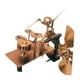 thumbnail image 2 of Escultura de viento baterista Escultura artística Decoración de jardín Metal Steampunk Percusionista Oro, 2 of 5
