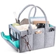 thumbnail image 4 of Bolsa De Pañales De Fieltro, Organizador De Bebé Con Cremallera, Cesta De Almacenamiento Para Guardería, Compartimentos Para Ropa, Cochecito Multifunción De Gran Capacidad Tipo 1 Advancent BA000745-03, 4 of 5