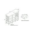 thumbnail image 4 of Linon Whitley TV Stand, Antique White, 3 Easy Glide Drawers, 4 of 4