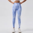 thumbnail image 2 of SONXAHE Tie Dye Print Leggings For Women High Waist Tight Fit Stretch Workout Bottoms, 2 of 4