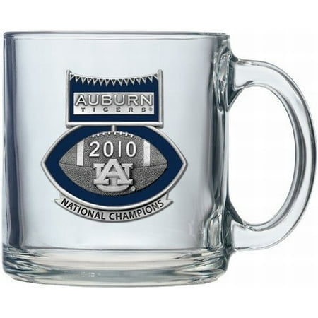 - Auburn Tigers 2010 BCS National Champions Football Logo Clear Coffee Mug Set