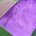 thumbnail image 4 of Folding Meditation Mat Prayer Rug Portable Mat for Home Mat Prayer Decor Amaranth, 4 of 9