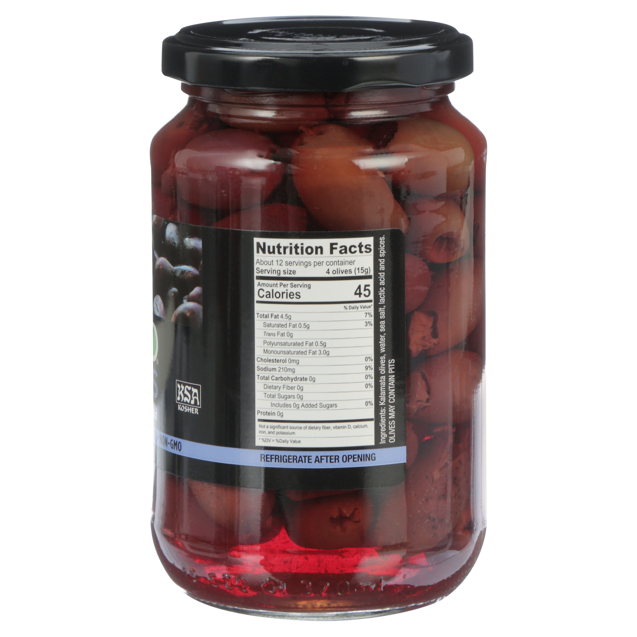 Mario Mediterranean Pitted Kalamata Olives, 6.5 oz, 6 Pack