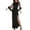Black, variant on Wdgfv Womens Sequin Dress Slim Fit Long Evening Gown with Two Tone Sequin Embellishment for Formal Occasions and Special Events
