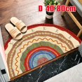 thumbnail image 1 of Semicircular Floor Carpet Mat Half  Entrance Door Rug Non-Slip Welcome Doormat for Patio Front Door, 1 of 2