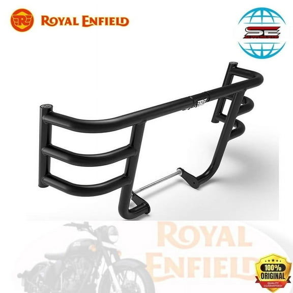 BLACK AIR FLY ENGINE GUARD FOR ROYAL ENFIELD METEOR 350 CLASSIC 350 ALL NEW BULLET 350