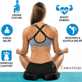 thumbnail image 6 of Swayvoo Memory Foam Cushion Gel Seat Cushion Tailbone Pain Relief Cushion – Office Chair Cushion, 6 of 7
