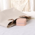 thumbnail image 5 of REGALWOVEN Travel Accessory Box, Mini Portable PU Leather Accessory Organizer Case Storage Display Holder Nude Pink, 5 of 7