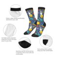 thumbnail image 3 of Rateoe Cartoon Space Pattern Children's Socks, Socks Gifts ,kids Crew Soft Cotton Socks , Moisture-Wicking, Durable, Ideal for Daily Wear & Sports, 3 of 5