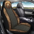 thumbnail image 4 of Uourmeti Car Seat Cover Anti-Aging Car Chair Cover Polyester Practical, Suitable for Cars Van, Brown Bear Fur Print, 4 of 6