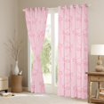 thumbnail image 3 of Feelyou Cartoon Pink Bowknot Curtains Pack of 2 (42x84 Each), Princess Kawaii Ribbon Curtains Blackout, Teens Kids Girls Women Bedroom Curtains, Curtains and Drapes Room Decor, 3 of 6