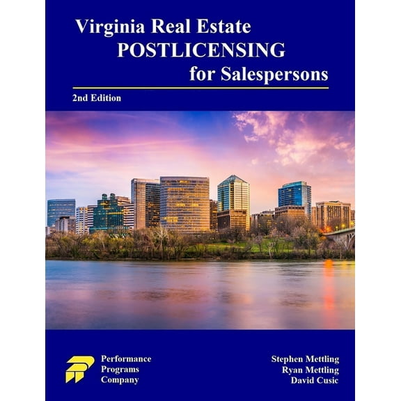 Virginia Real Estate Postlicensing for Salespersons: Second Edition, (Paperback)