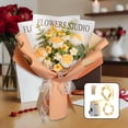 thumbnail image 1 of Ramo de flores de ganchillo Macarena amarillo ramo de flores, 1 of 8