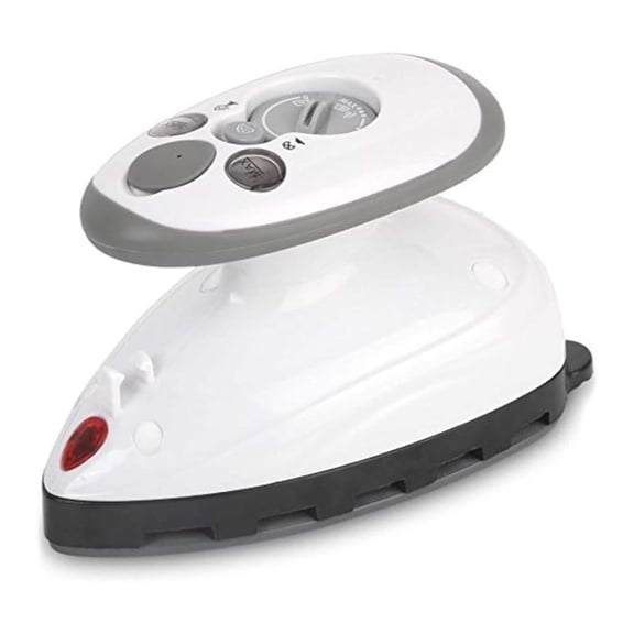 Mini Iron for Travel - Dual Voltage Compact Iron - 420W Fast Heating - Non-Stick Ceramic Soleplate - Steamer & Dry Ironing - Long Cord