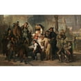 thumbnail image 2 of Jakob Grünenwald 14x11 Gold Ornate Wood Frame and Double Matted Museum Art Print Titled - Traveling People (1873), 2 of 4