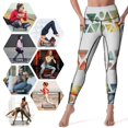 thumbnail image 5 of Geometric Watercolor Pattern Design Leggings Legging Gym Gym Pants Gym Clothing Womens Leggings, 5 of 6