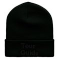 thumbnail image 5 of Your Favorite Tour Guide Embroidered 12 Inch Long Knitted Beanie - Black OSFM, 5 of 5