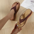 thumbnail image 4 of AXXD Women Sandals Clearance 7 Flat Shoes Ladies Beach Sandals Summer Non-Slip Causal, 4 of 5